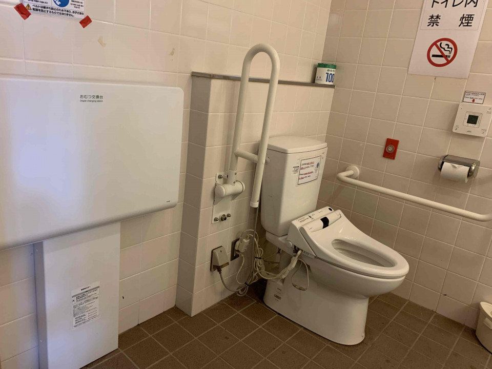 Nyonin-do Hall-Accessible restroom with changing table
