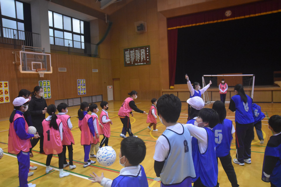 高野町学びの教室　④「ハンドボール体験」