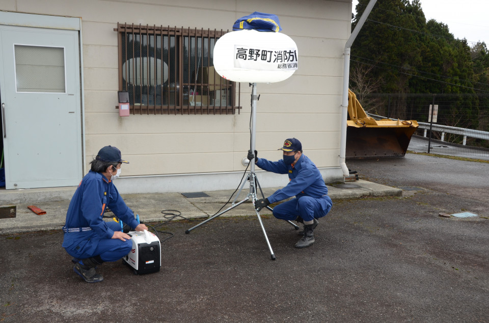 高野町消防団に消防車両等が無償貸付されました